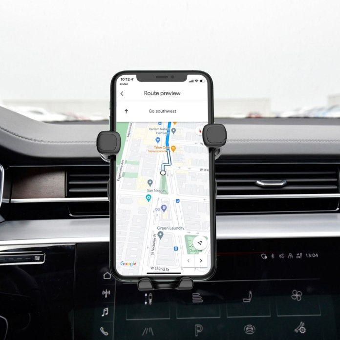 Uchwyt grawitacyjny na telefon na kratkę samochodową Wozinsky WCHBK7